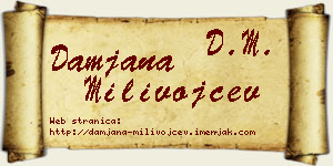 Damjana Milivojčev vizit kartica